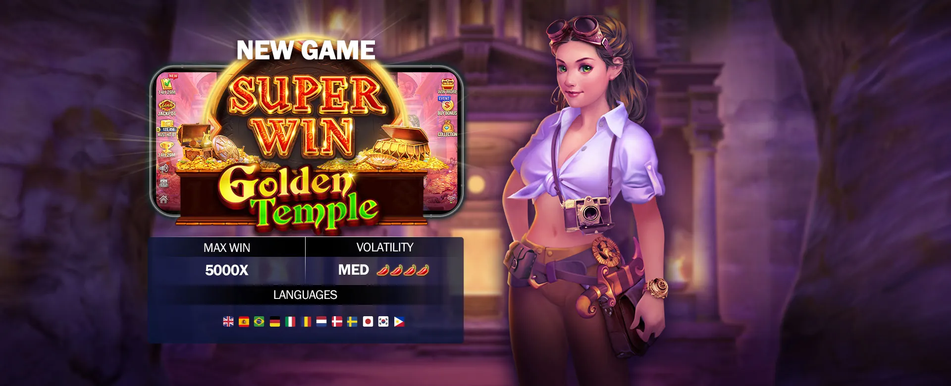 Ace online casino FAQ banner with golden design and casino elements
